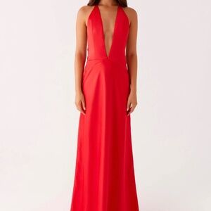 Peppermayo, Size US 0, Red Maxi Dress